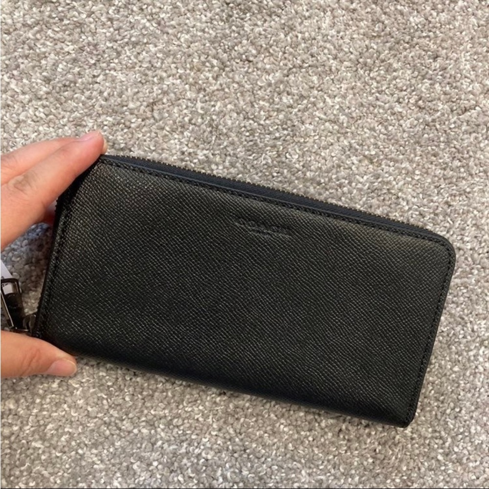 Coach zip wallet for men NWT black color - Picture 3 of 5